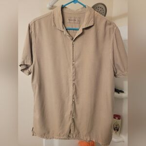 Abercrombie & Fitch Tan Casual Button Down Shirt